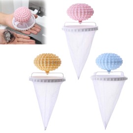 2025 Upgraded Floating Hair Filter Mesh Removal, 3pcs Pet Hair Remover for Laundry, Laundry Pet Hair Catcher, Washing Machine Lint Catcher, Cat and Dog Hair Washing Machine Catcher