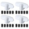 Avenuebool 4 Pack Universal Tee Crank Casement Window Handles, Low
