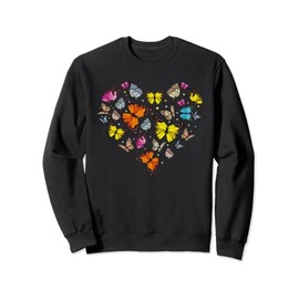 Heart Shape Butterfly Sweatshirt