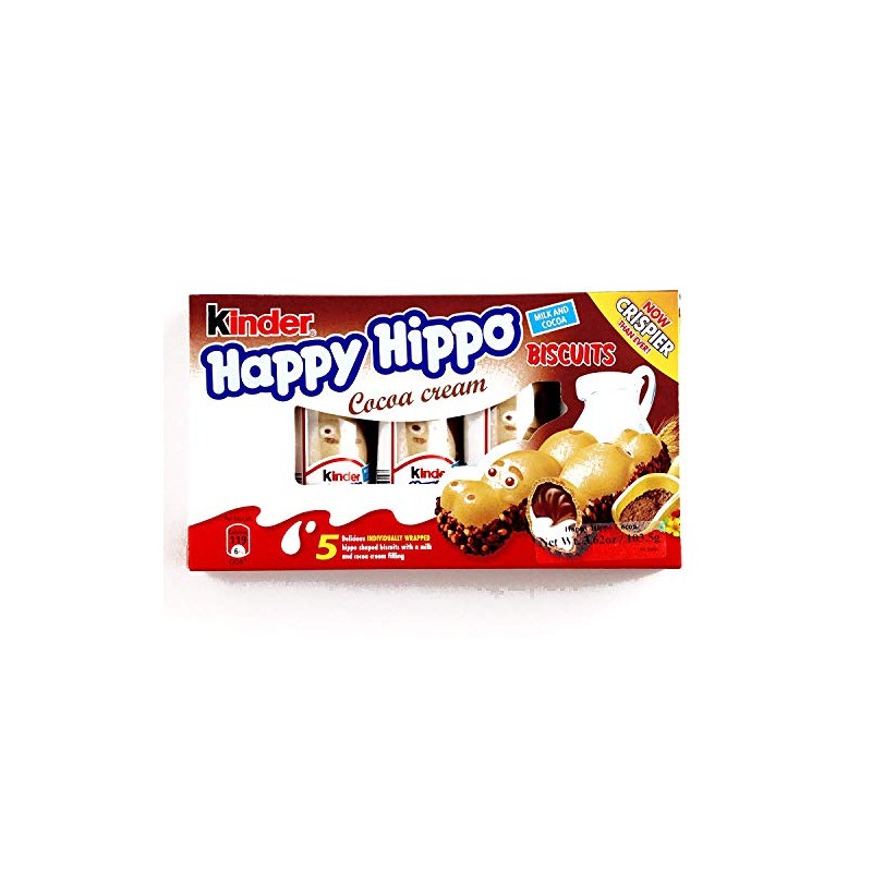 Kinder Happy Hippo Cocoa Biscuits 3.62 oz each (2 Items