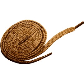 Shoeslulu 20" Premium Oxfords Chukka Desert Boot Flat Canvas Shoelaces (19.5 in. (50 cm), Beeswax Brown)