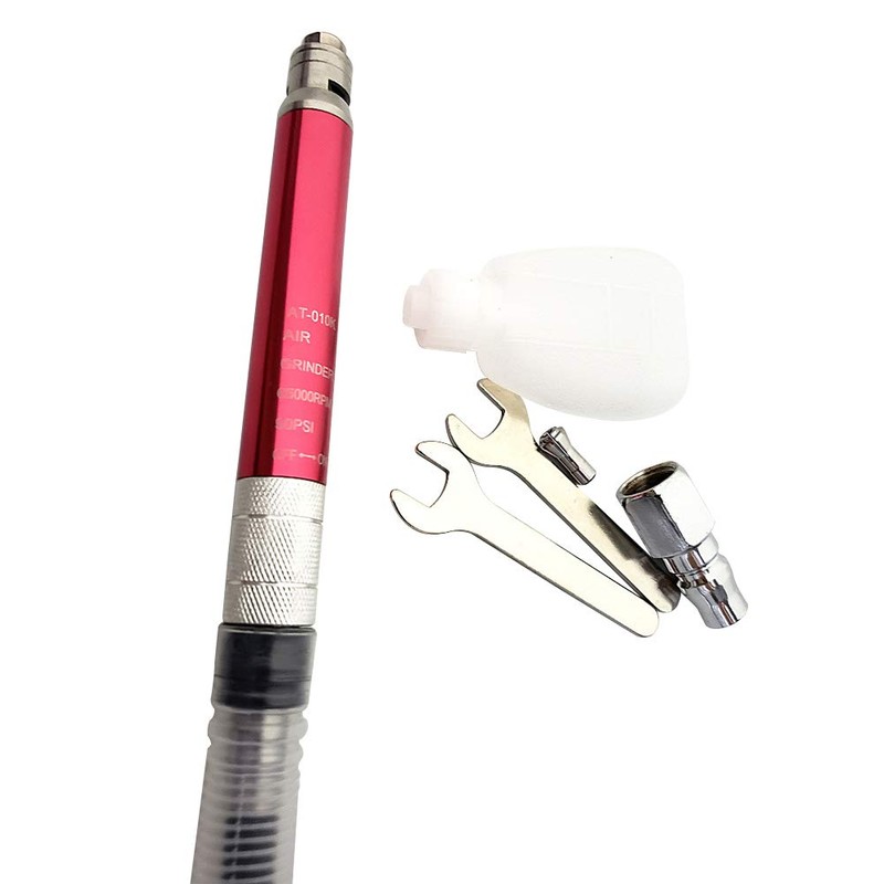 Air-Powered Micro Die Grinder Set 65,000 RPM Pneumatic Pencil Grinder
