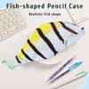 ZEPIQOR 1 x Fish Shaped Pencil Case Novelty Fish Pencil