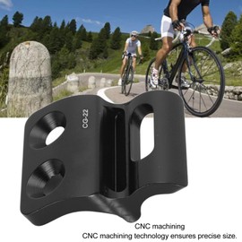 POENVFPO Bicycle Front Derailleur Hanger Hook Frame, Aluminum CNC Processing, Road Bike Accessories, Rear Derailleur Mounting Adapter for Riding (Black)