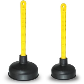 Mario10 (Set of 2) 4.52in/5.51in Rubber Sink Plunger Toilet Unblocker Heavy Duty Bathroom Drain Unblocker Tool to Unclog Shower Drain Plunger for Sink Unblocker