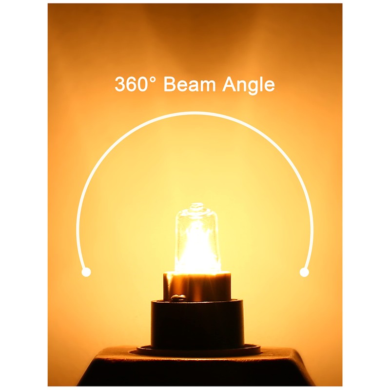 Fulighture G9 Halogen Bulbs, Clear Capsule Halogen Lamps Dimmable, 25W,