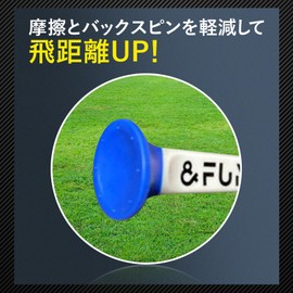 Golf Tee, Long Tee, Easy to Place Balls, Graduated, Distance 3.1 inches (80 mm), Pack of 6 & FUN (Pastel Colors)