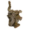 Aquatic Aquarium Decor Aged Golden Dragon Medium Fish Tank Ornament