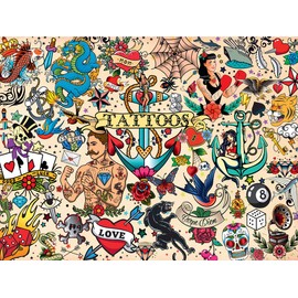 Buffalo Games - Tattoopalooza - 1500 Piece Jigsaw Puzzle for Adults Challenging Puzzle Perfect for Game Nights - 1500 Piece Finished Size is 31.50 x 23.50