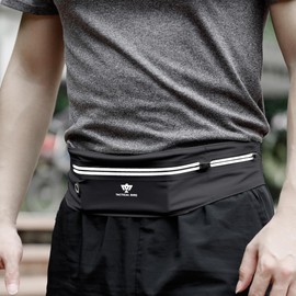 TACTICAL BIRD Fanny Pack Belt Bag for Women Men with 2-Zipper Pockets Gifts for Enjoy Sports Yoga Festival Workout Traveling Running Hands-Free Crossbody Wallets Waist Pack Phone Bag Fits All Phones