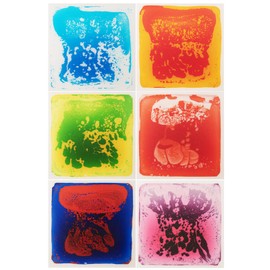 WOWSTAR 12" x 12" Sensory Floor Tiles, 6 Sensory Tiles, Liquid Floor Tiles, Lava Tiles