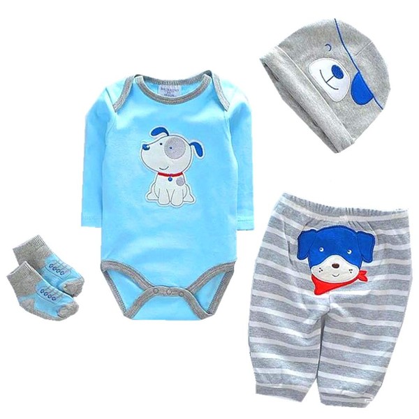 Reborn Baby Dolls Clothes Boy Blue Outfits for 20"- 22" Reborn Doll Boy Clothing