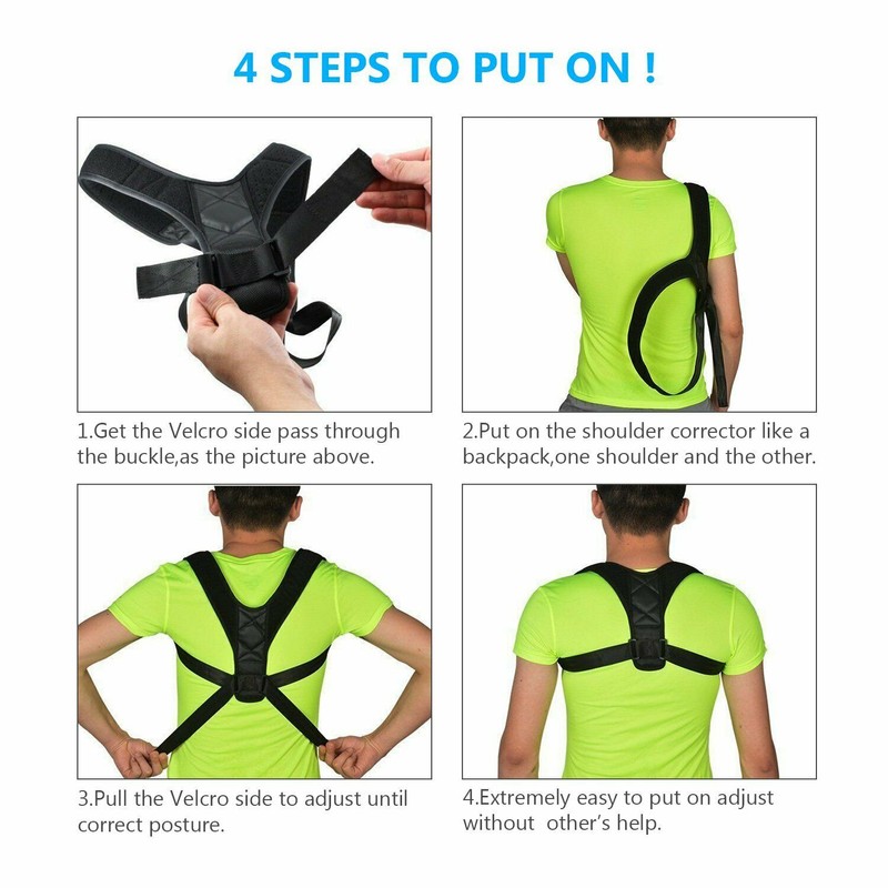 Unisex Upper Back Posture Corrector Posture Shoulder Back Holder Clavicle