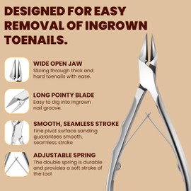 ASIPRO Toenail Pliers for Strong Toenails, Stainless Steel Nail Scissors, Toenails, Nail Pliers for Toenails, Professional Nail Clippers, Toenail Scissors, Thick Nails, Toenail Pliers, Toenail