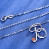 26 Alphabet A-Z Necklace Letter Pendant, 925 Sterling Silver Letter