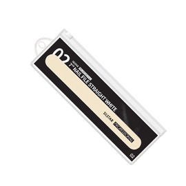 SILSTAR PROFESSIONAL 7" NAIL FILE STRAIGHT WHITE 100/180 MADE IN KOREA