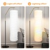 Kichvoe Paper Floor Lamp Shade: Foldable Standing Lampshade for Living