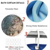 beifivcl 4Pcs Marble Shower Curtain Sets with 12 Hooks, Luxury