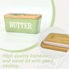 Domini Large Butter Dish,Ceramic Butter Dish with lid and knife,