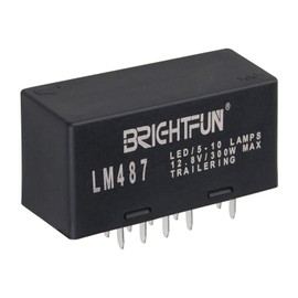 BrightFun 10-Pin Hazard Warning and Turn Signal LED Flasher Relay, LM487 10383321 for Chevy Tahoe GMC 2003-2006