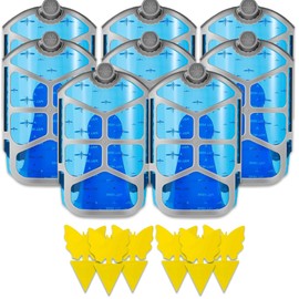 8 Refill Cartridge Compatible Plug-in Light ZEVOM364/ M364A and Max, Replacement - Fit Non-Toxic | 8 Pack + 6 Fruit Fly Traps for Indoor and Outdoor