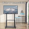 SHTUMEC Rolling TV Stand for 32-75 inch LCD OLED 4K