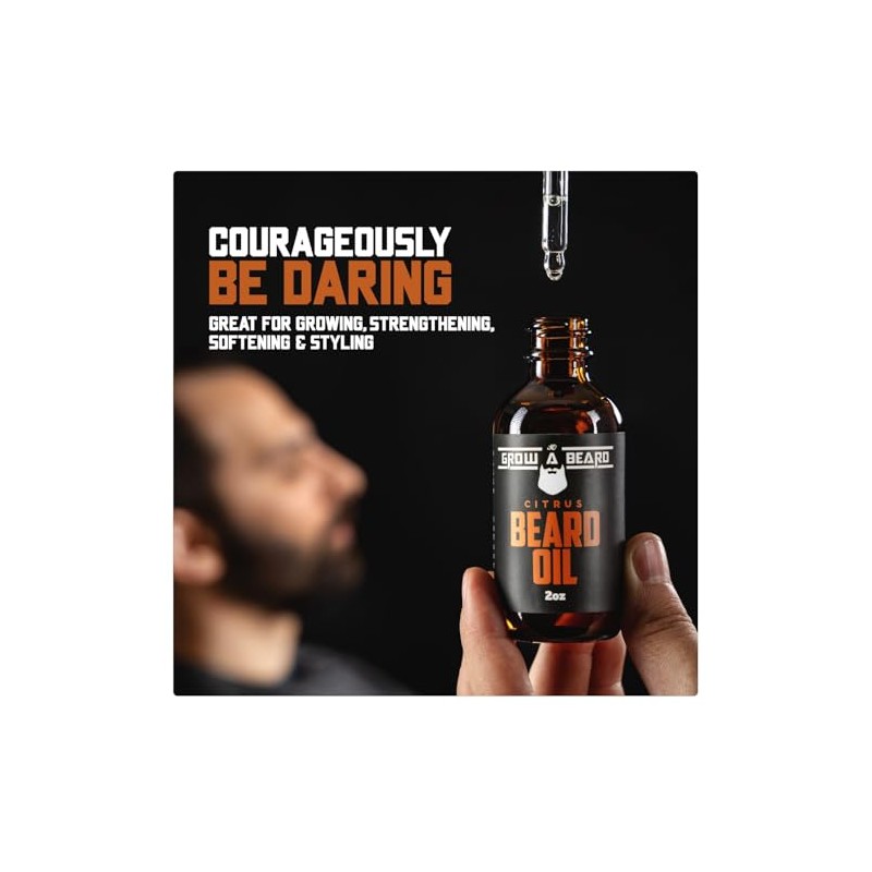 Grow Alpha Beard Lsamo Barba Bigote Kit Cuidado Aceite