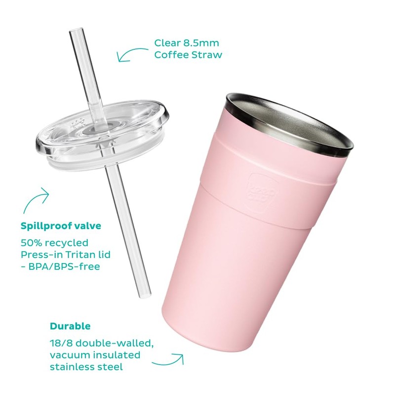 KeepCup Thermal Cold Cup - Insulated Stainless Steel Reusable Coffee