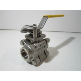 Apollo 86B20324 1/2" CF8M 250PSI Stainless Steel Full Port Sock Weld Ball Valve