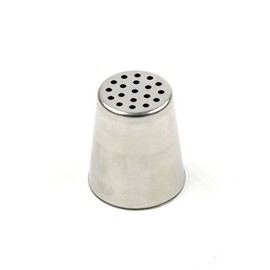 Ateco Large Grass Tube Piping Tip, Round Opening, Silver, Stainless Steel