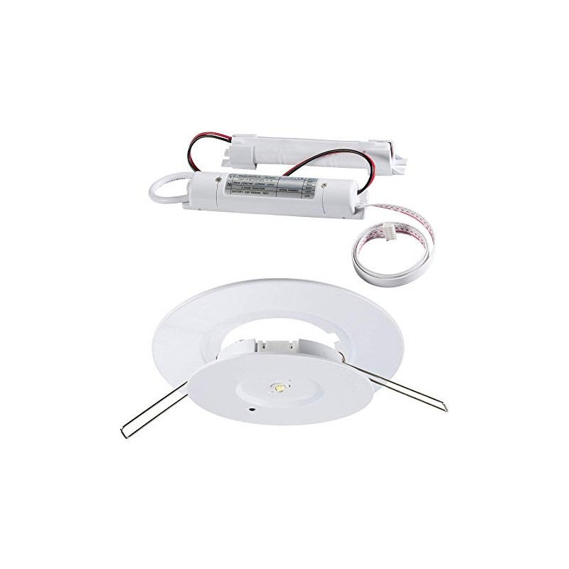 Knightsbridge Emergency Downlight, 3 W, Green,70-130mm