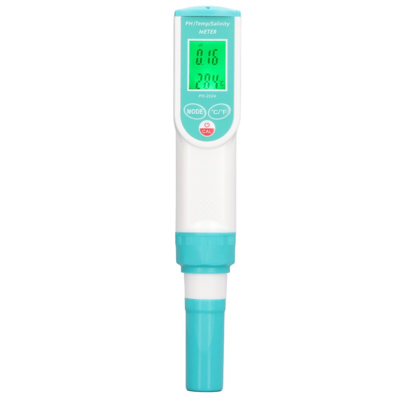 PH Salinity Temperature Tester High Accuracy IP65 Waterproof Portable Digital