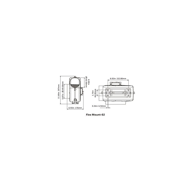 SEAFLO Flex Mount Bilge Air Blower 320CFM Boat Ventilation Marine