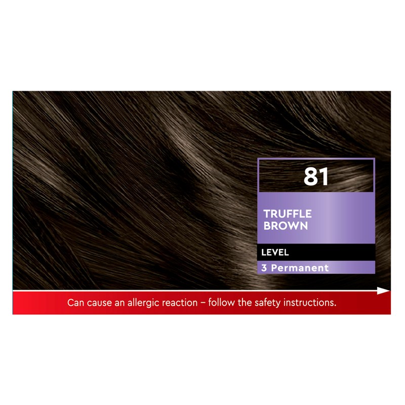Schwarzkopf Brilliance Permanent Hair Colour, Cool Browns 81 Truffle Brown