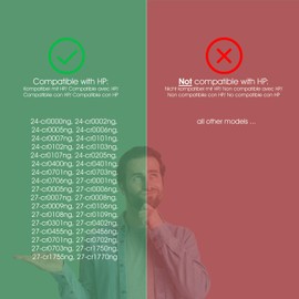 3IDEE VESA Adapter Compatible with HP All-in-One PC (24-cr0706ng, 27-cr0005ng & more) - VESA Mount Adapter 75x75 mm, For Monitors Without VESA Connection, For mounting on a monitor and wall bracket