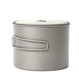 Toaks Outdoor Camping Pure Titanium Tableware, can be Used as Cups, Bowls and pots 1300ml