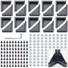 CheeMuii 2040 Corner Bracket Kit,20 pcs Corner Brackets 80 pcs