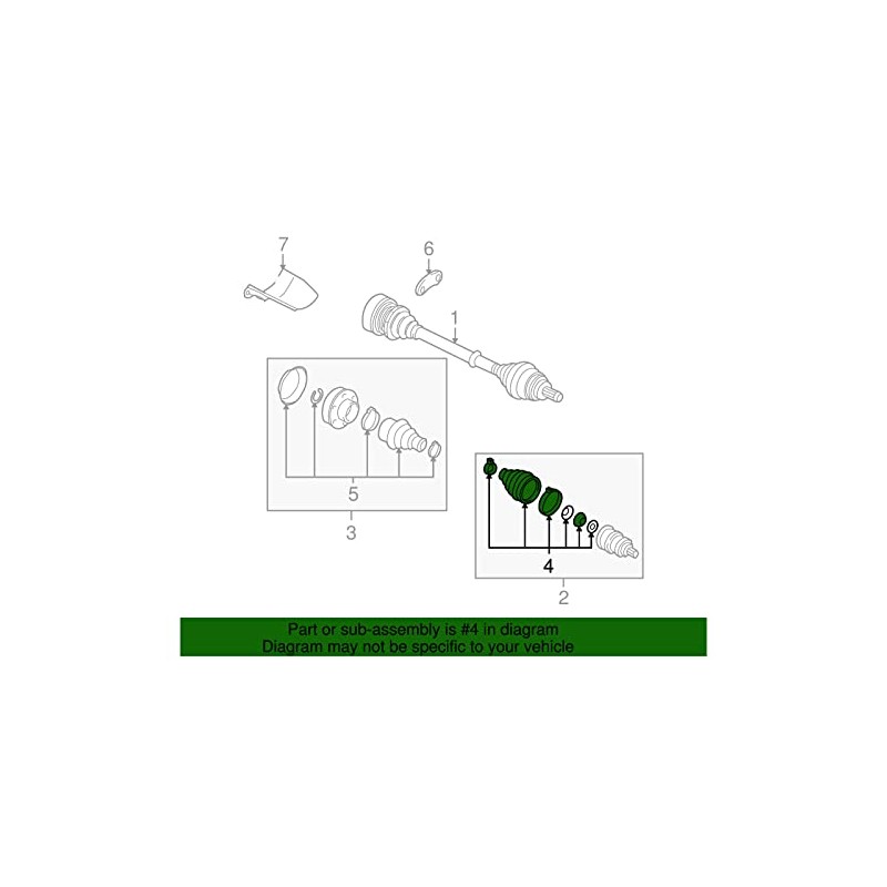 Volkswagen 8J0 498 203, CV Joint Boot Kit
