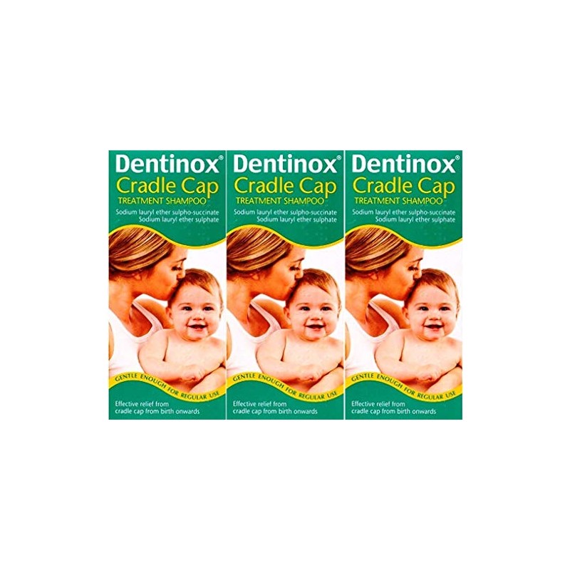 Dentinox Cradle Cap Treatment Shampoo 125ml x 3 Packs