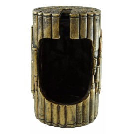 Ebros Gift Western Military Rifle Ammo Shells Gold Tone Bullets Toilet Brush and Holder Set