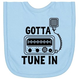 inktastic CB Ham Radio Fan Trucker Newborn Bib Light Blue 2e3bb