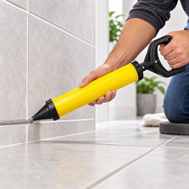 Manual Grout Filling Gun for Tile & Masonry – 4-Nozzle Applicator for Cement, Mortar, Lime & Joint Sealer
