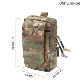 EXCELLENT ELITE SPANKER Tactical EDC Pouch Molle Utility Pouches Phone Holster Pouch Waist Bag Tool Pouch for Molle Accesssories(Multicam)