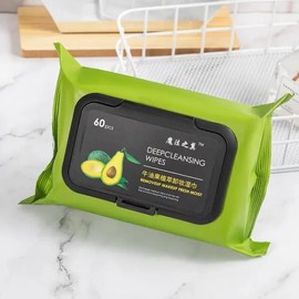 Yorbax Avocado Moisturizing Deep Cleasing Wipes || Makeup Remover Facial Wipes || Cucumber & Vitamin E Makeup Remover Wipes Hydrating, Refreshing, Soothing (Pack Of 1) (Makeup Wipes)