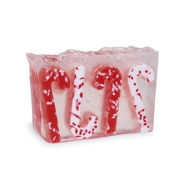 Primal Elements Candy Cane 6.0 Oz. Handmade Glycerin Bar Soap