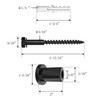 Iceyon 4 Pcs Sliding Barn Door Wall Spacer Replacement Carbon