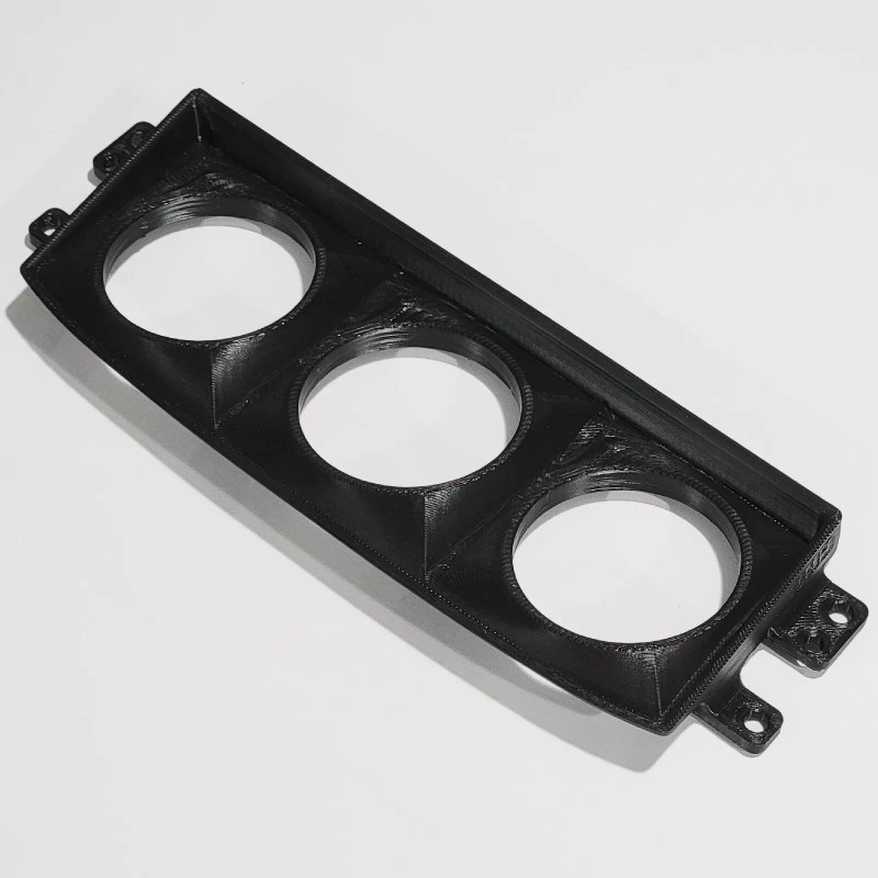 CBC Climate Gauge Pod 3 52mm Honda Civic EK Angled