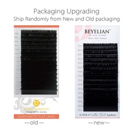 BEYELIAN Eyelash Extensions, Individual Lashes, 0.15mm C Curl 15mm Super Matte Classic Lash Extensions, Ellipse Flat Eyelash Extension, Light and Soft Natural Look for Professional Salon Use