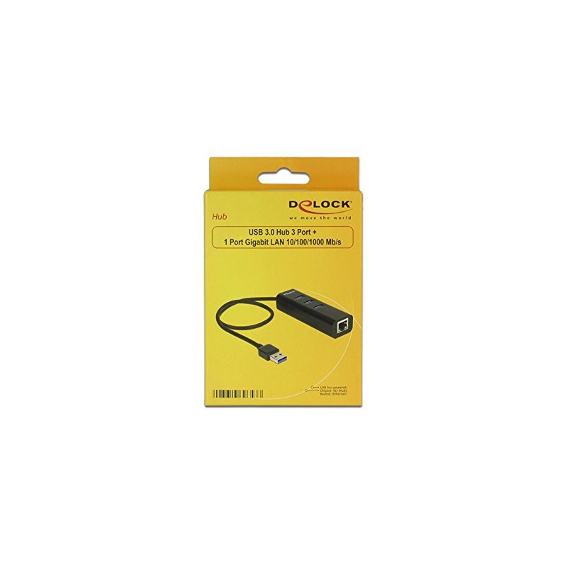 DeLock HUB USB 3.0 3 Port External + 1 x
