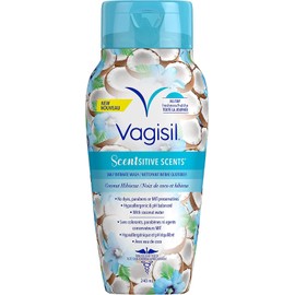 Vagisil Feminine Wash Scentsitive Scents Coconut Hibiscus 240mL